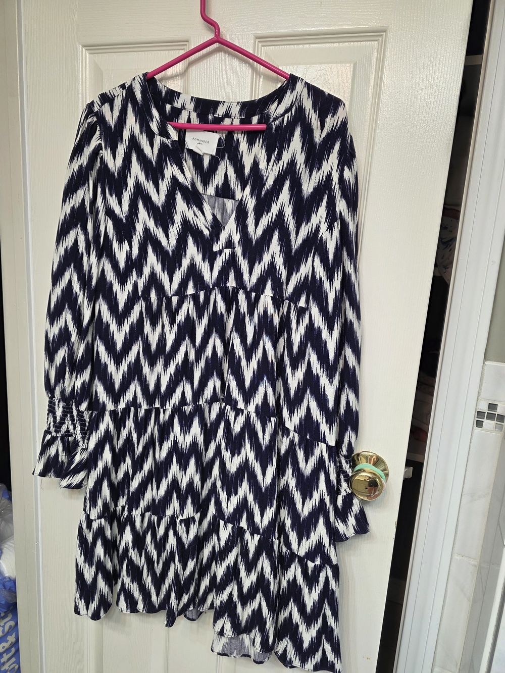 Pomander Place by Tuckernuck Navy Ikat Kenzo Dress